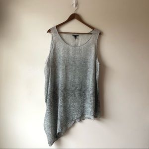 Eileen Fisher 100% Silk Asymmetrical Tank (XL)